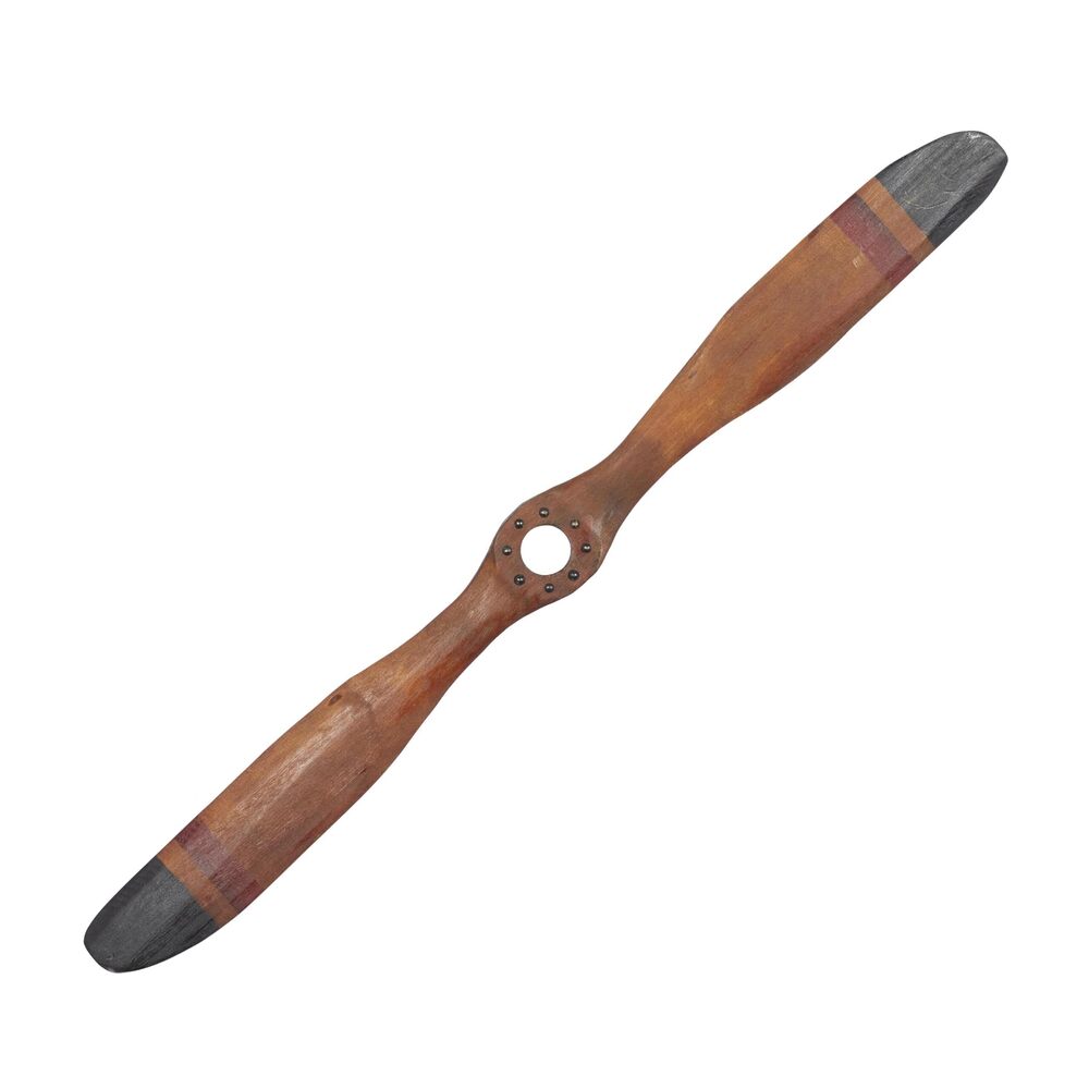 7554 Traditional Wooden Airplane Propeller Decor, 5" H x 48" L, Polished